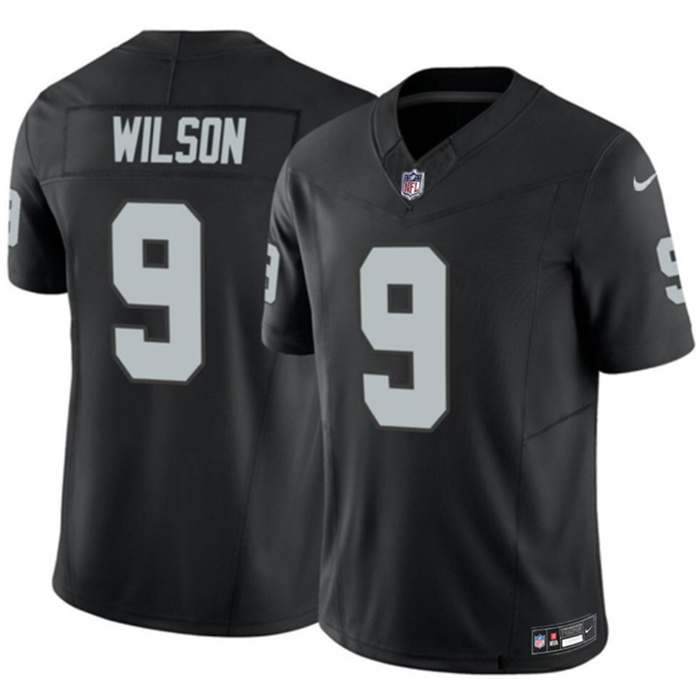 Personalized Men’s Las Vegas Raiders #9 Tyree Wilson Black 2023 F.U.S.E Untouchable Stitched Football Jersey