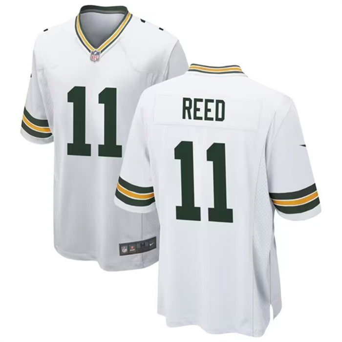 Personalized Men’s Green Bay Packers #11 Jayden Reed White Stitched Game Jersey