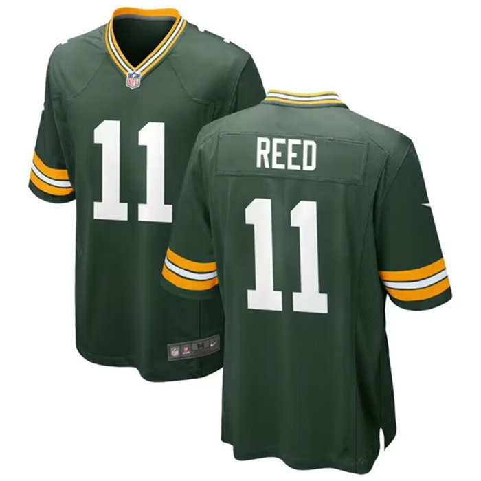 Personalized Men’s Green Bay Packers #11 Jayden Reed Green Stitched Game Jerseys