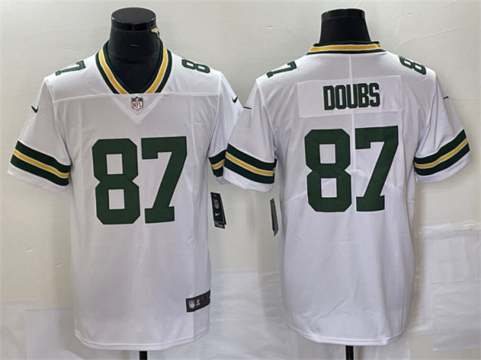 Personalized Men’s Green Bay Packers #87 Romeo Doubs White Untouchable Limited Stitched Jersey