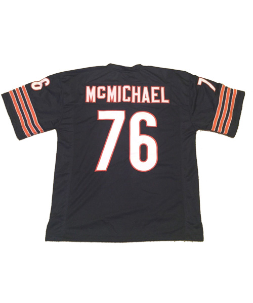 Personalized Men’s Chicago Bears #76 Steve McMichael Blue Jersey
