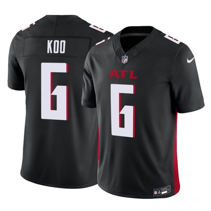 Personalized Men’s Atlanta Falcons #6 Younghoe Koo Black 2023 F.U.S.E. Untouchable Limited Stitched Football Jersey