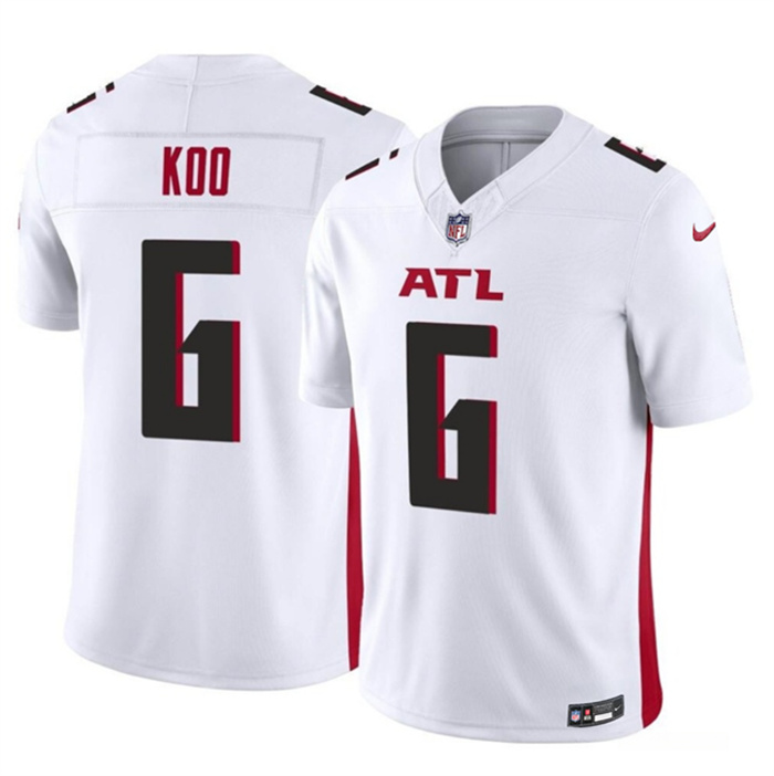 Personalized Men’s Atlanta Falcons #6 Younghoe Koo White 2023 F.U.S.E. Untouchable Limited Stitched Football Jersey