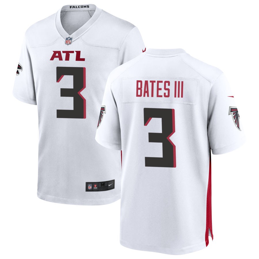 Personalized Men’s #3 Jessie Bates III Atlanta Falcons Game Player Jersey – White