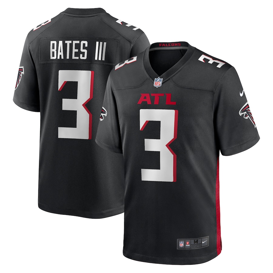 Personalized Men’s #3 Jessie Bates III Atlanta Falcons  Game Player Jersey – Black