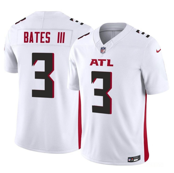 Personalized Men’s Atlanta Falcons #3 Jessie Bates III White 2023 F.U.S.E. Untouchable Limited Stitched Football Jersey