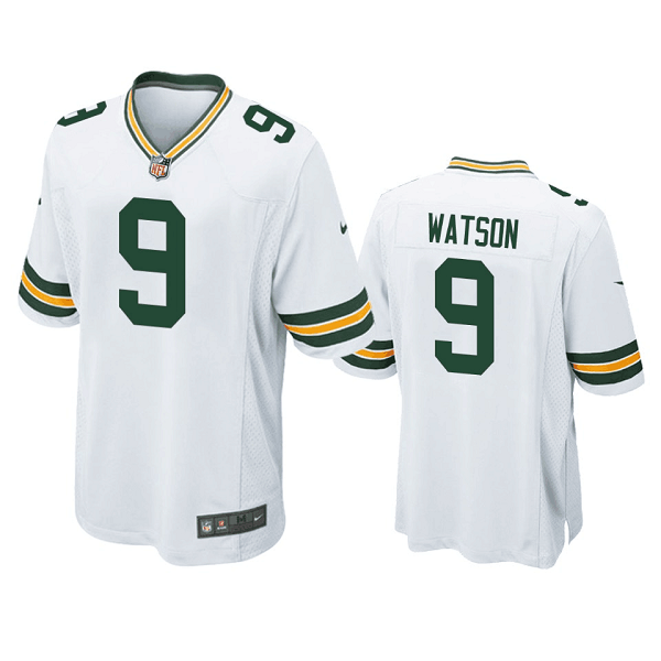Personalized Youth Green Bay Packers #9 Christian Watson White Stitched Football Jersey