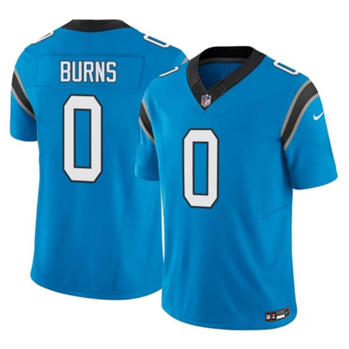 Personalized Men’s Carolina Panthers #0 Brian Burns Blue 2023 F.U.S.E. Untouchable Stitched Football Jersey