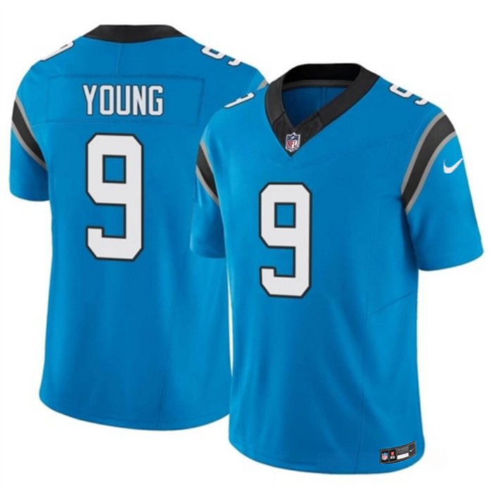 Personalized Men’s Carolina Panthers #9 Bryce Young Blue 2023 F.U.S.E. Untouchable Stitched Football Jersey