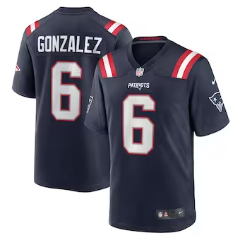Personalized Men’s New England Patriots #6 Christian Gonzalez Navy Limited Jersey