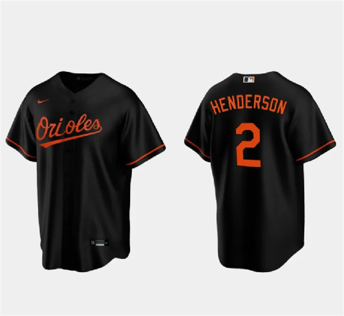 Personalized Men’s Baltimore Orioles #2 Gunnar Henderson Black Cool Base Stitched Jersey