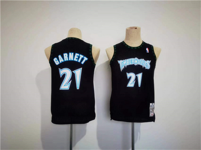 Personalized Youth Minnesota Timberwolves #21 Kevin Garnett Stitched Jersey