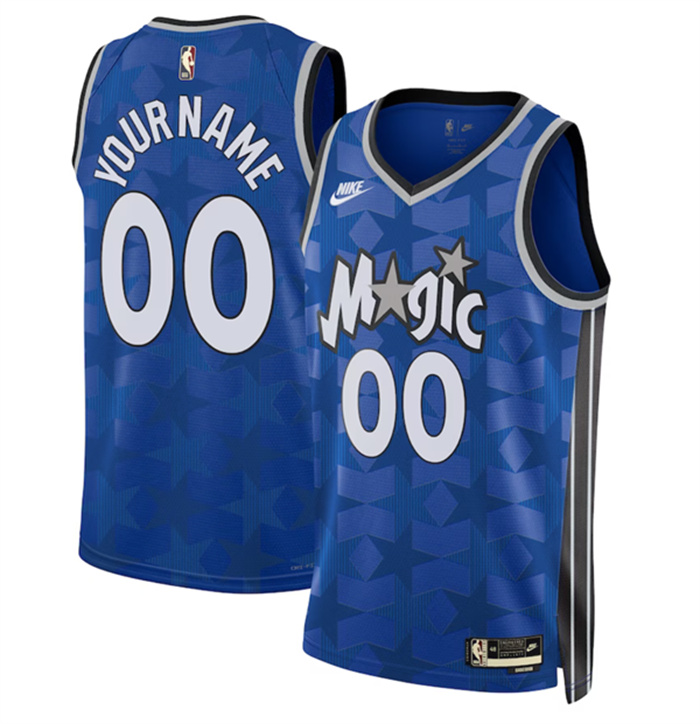 Personalized Men’s Orlando Magic Active Player Blue 2023 24 Classic Edition Stitched Basketball Jersey