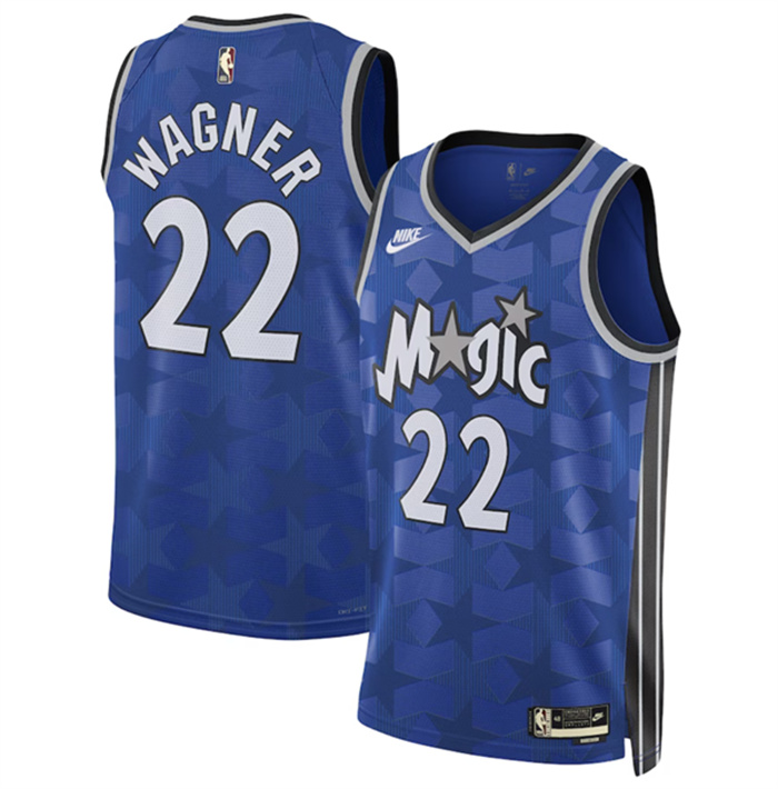 Personalized Men’s Orlando Magic #22 Franz Wagner Blue 2023 24 Classic Edition Stitched Basketball Jersey