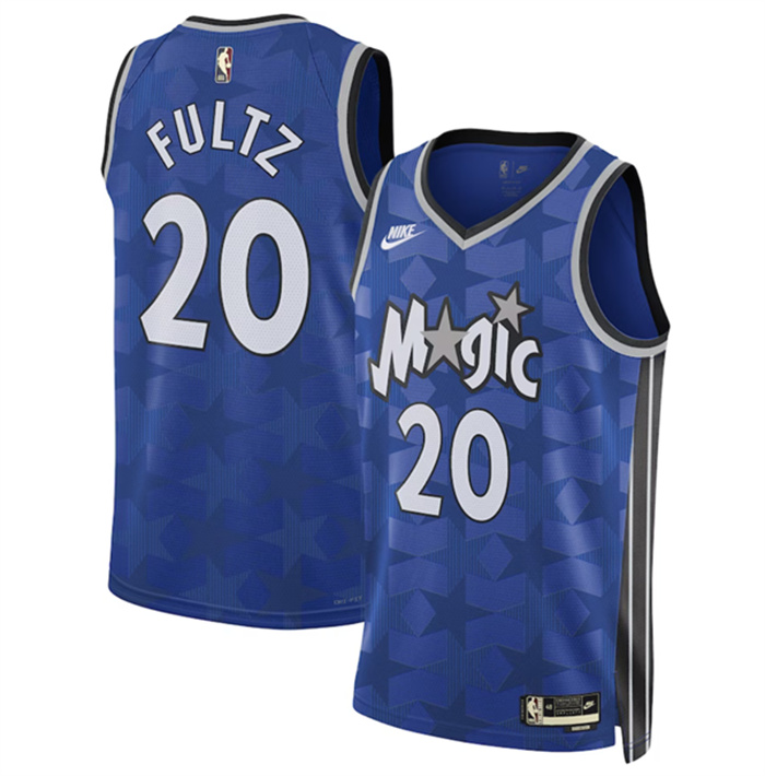 Personalized Men’s Orlando Magic #20 Markelle Fultz Blue 2023 24 Classic Edition Stitched Basketball Jersey