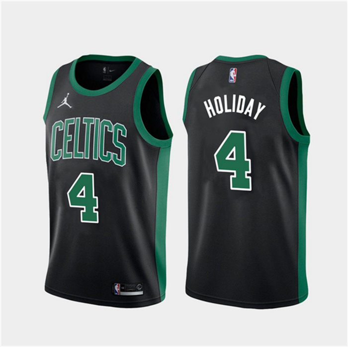 Personalized Men’s Boston Celtics #4 Jrue Holiday Black 2023 Statement Edition Stitched Basketball Jersey