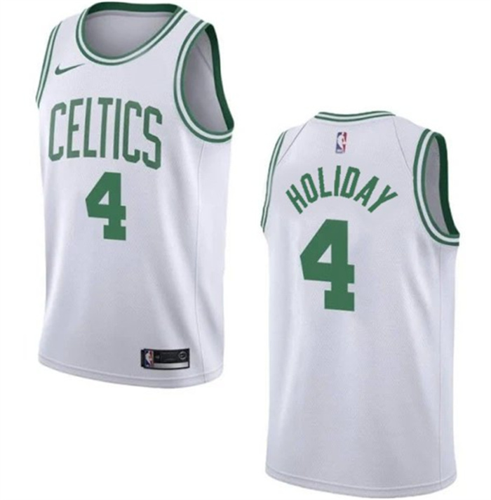 Personalized Men’s Boston Celtics #4 Jrue Holiday White 2023 Association Edition Stitched Basketball Jersey