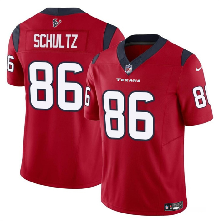 Personalized Men’s Houston Texans #86 Dalton Schultz Red 2023 F.U.S.E Untouchable Stitched Football Jersey