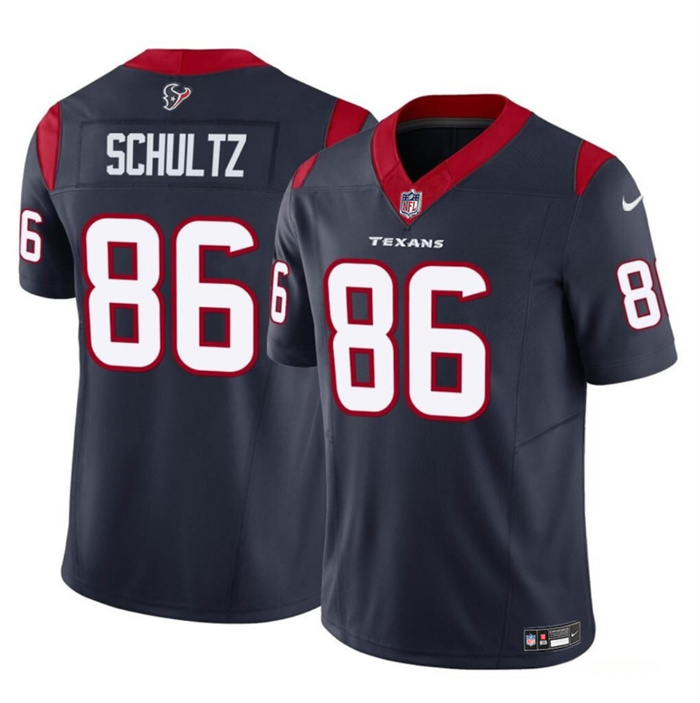 Personalized Men’s Houston Texans #86 Dalton Schultz Navy 2023 F.U.S.E Untouchable Stitched Football Jersey