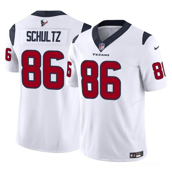Personalized Men’s Houston Texans #86 Dalton Schultz White 2023 F.U.S.E Untouchable Stitched Football Jersey