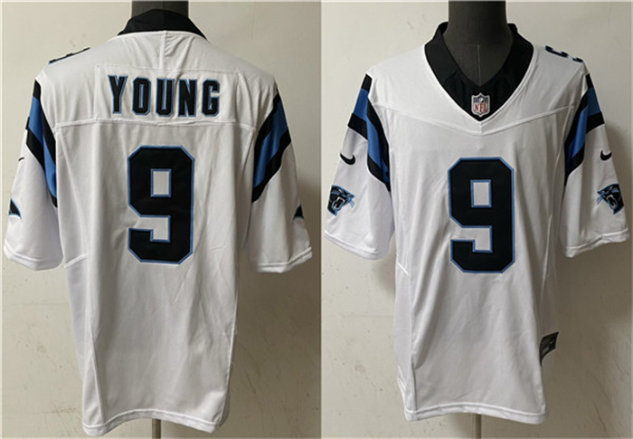 Personalized Men’s Carolina Panthers #9 Bryce Young White 2023 F.U.S.E. Untouchable Stitched Football Jersey