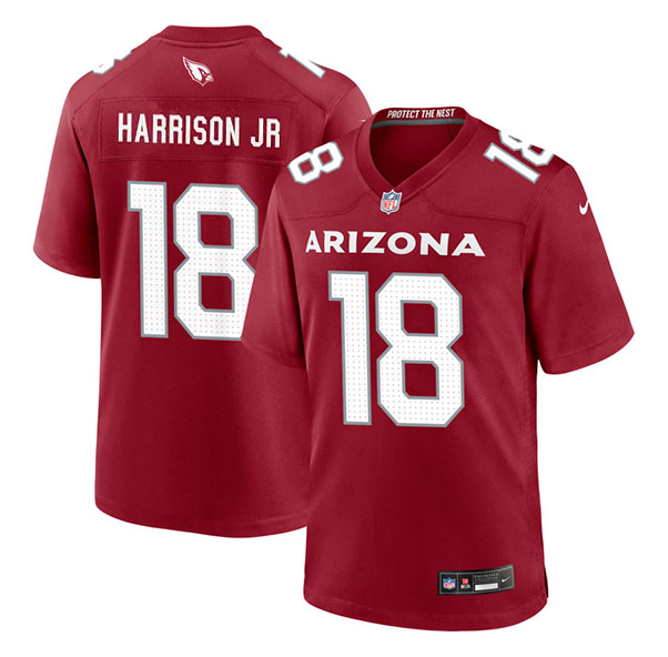 Personalized Men’s Arizona Cardinals #18 Marvin Harrison Jr. Red Jerseys