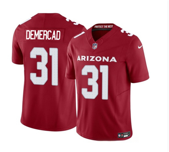 Personalized Men’s Arizona Cardinals #31 Emari Demercado Red 2023 F.U.S.E. Untouchable Limited Stitched Football Jersey