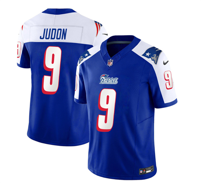 Personalized Men’s New England Patriots #9 Matthew Judon Blue White 2023 F.U.S.E. Limited Stitched Football Jersey