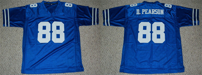 Personalized Men’s Dallas Cowboys #88 Drew Pearson Blue Old Style Stitched Football Jersey