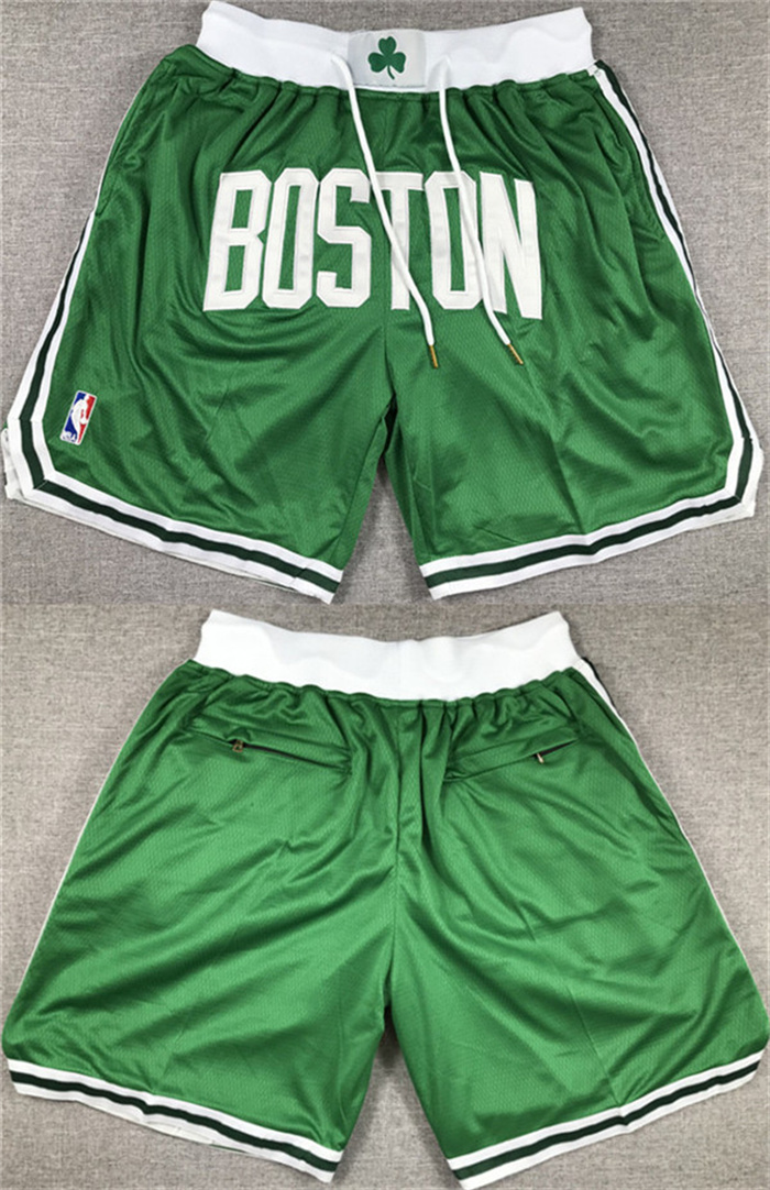 Personalized Men’s Boston Celtics Green Shorts (Run Small)