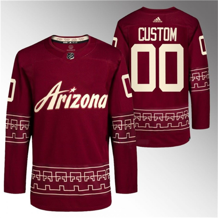 Personalized Men’s Arizona Coyotes Garnet Alternate Pro Jersey