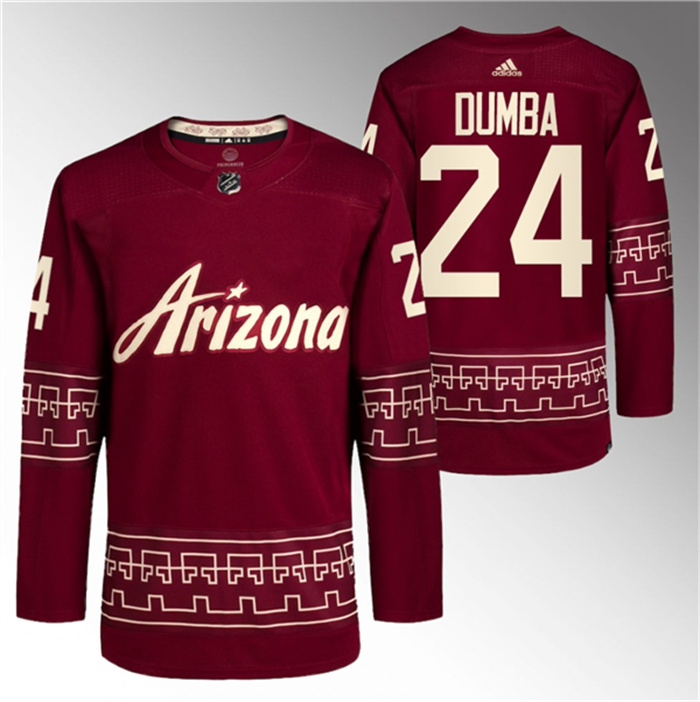 Personalized Men’s Arizona Coyotes #24 Matt Dumba Garnet Alternate Pro Jersey