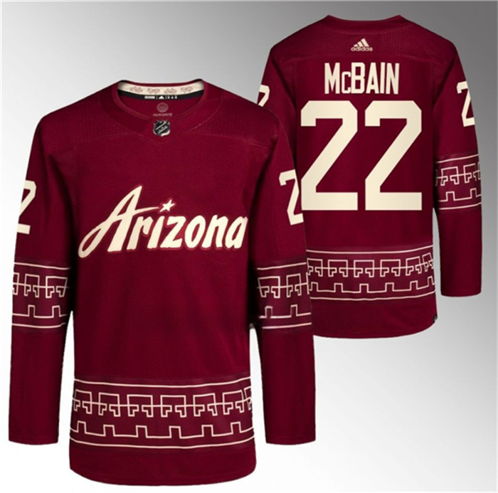Personalized Men’s Arizona Coyotes #22 Jack McBain Garnet Alternate Pro Jersey
