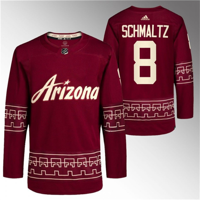 Personalized Men’s Arizona Coyotes #8 Nick Schmaltz Garnet Alternate Pro Jersey