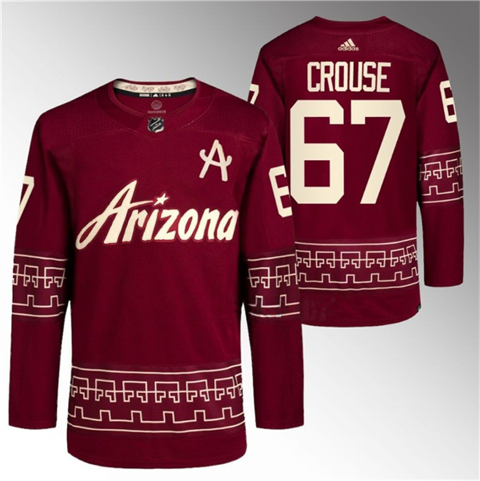Personalized Men’s Arizona Coyotes #67 Lawson Crouse Garnet Alternate Pro Jersey