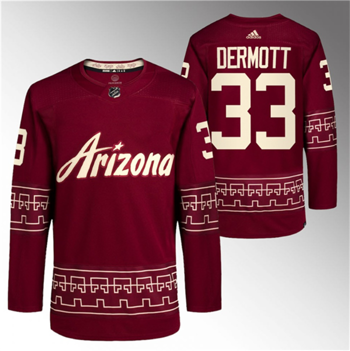 Personalized Men’s Arizona Coyotes #33 Travis Dermott Garnet Alternate Pro Jersey