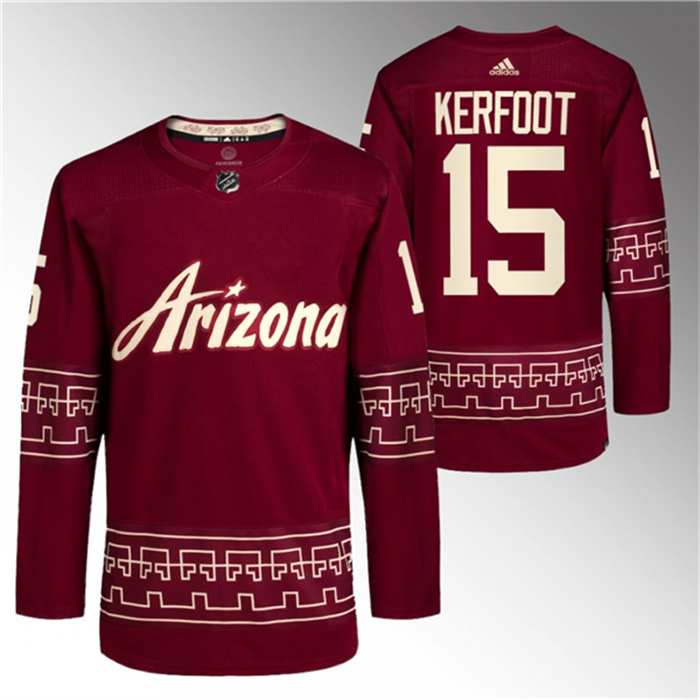 Personalized Men’s Arizona Coyotes #15 Alexander Kerfoot Garnet Alternate Pro Jersey