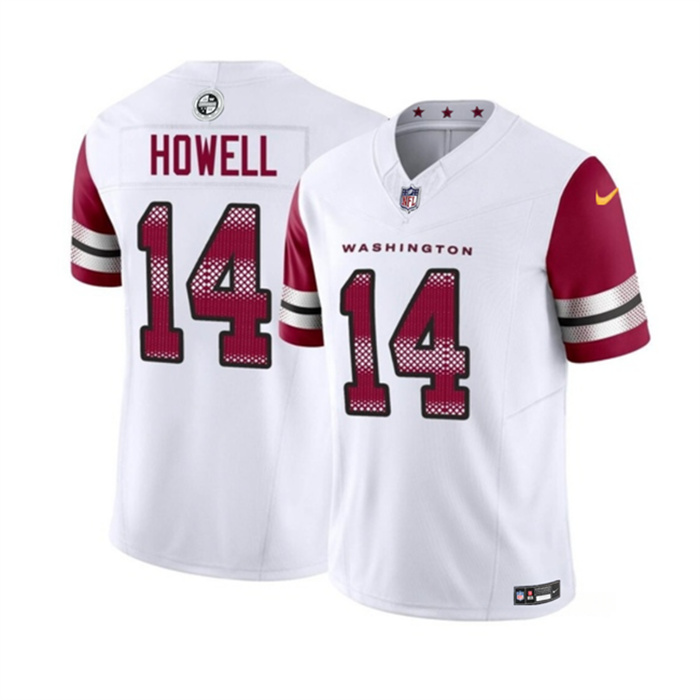 Personalized Men’s Washington Commanders #14 Sam Howell White 2023 F.U.S.E. Limited Stitched Football Jersey