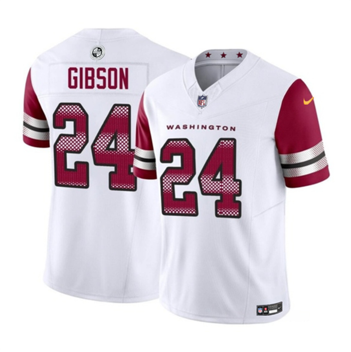 Personalized Men’s Washington Commanders #24 Antonio Gibson White 2023 F.U.S.E. Limited Stitched Football Jersey