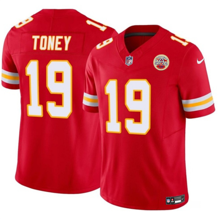 Personalized Men’s Kansas City Chiefs #19 Kadarius Toney Red 2023 F.U.S.E. Untouchable Limited Stitched Jersey