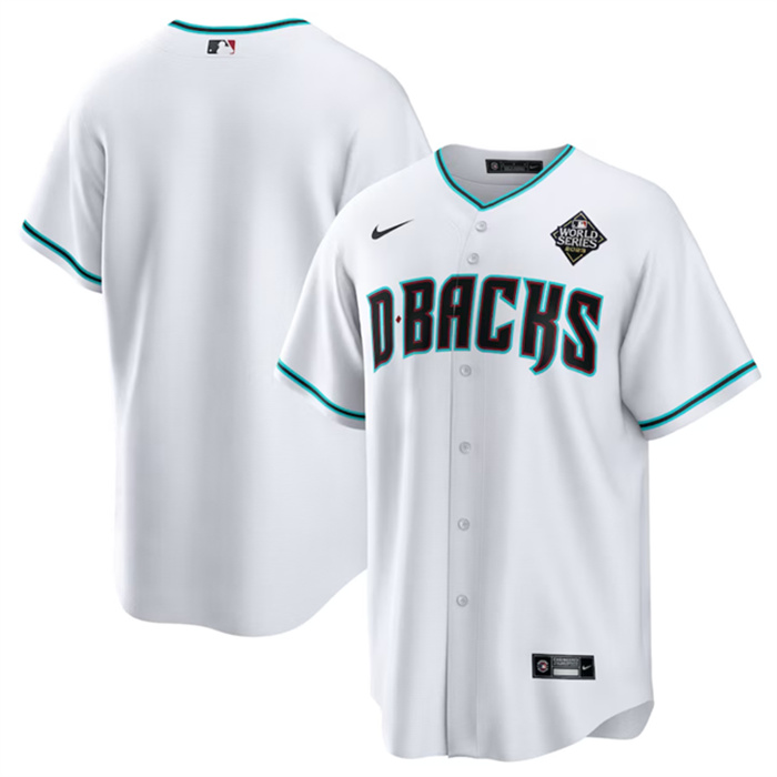 Personalized Men’s Arizona Diamondbacks Blank White 2023 World Series Cool Base Stitched Baseball Jersey
