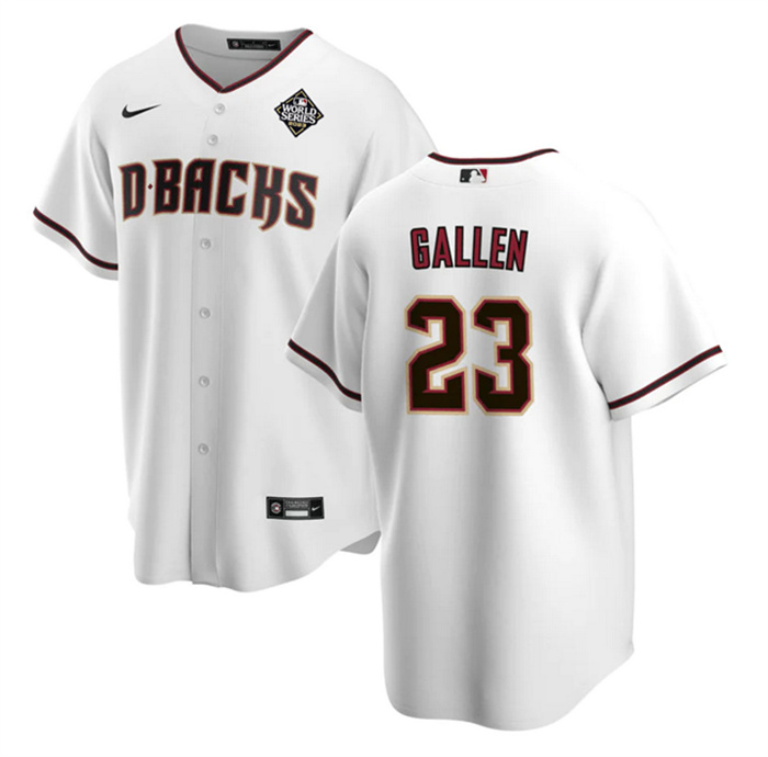 Personalized Men’s Arizona Diamondbacks #23 Zac Gallen White 2023 World Series Cool Base Stitched Baseball Jersey