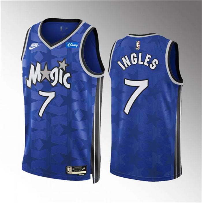 Personalized Men’s Orlando Magic #7 Joe Ingles Blue 2023 24 Classic Edition Stitched Basketball Jersey