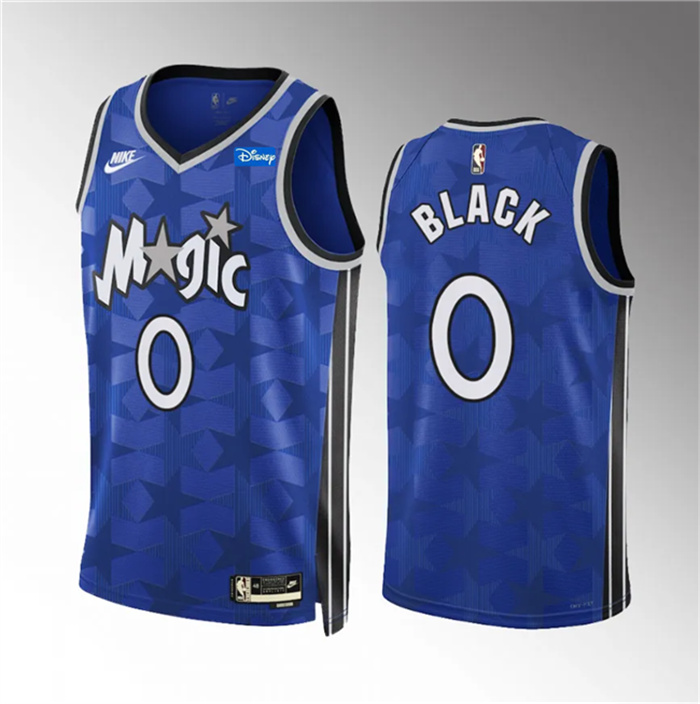Personalized Men’s Orlando Magic #0 Anthony Black Blue 2023 24 Classic Edition Stitched Basketball Jersey