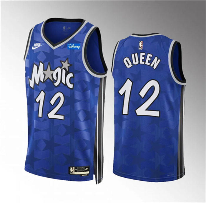 Personalized Men’s Orlando Magic #12 Trevelin Queen Blue 2023 24 Classic Edition Stitched Basketball Jersey