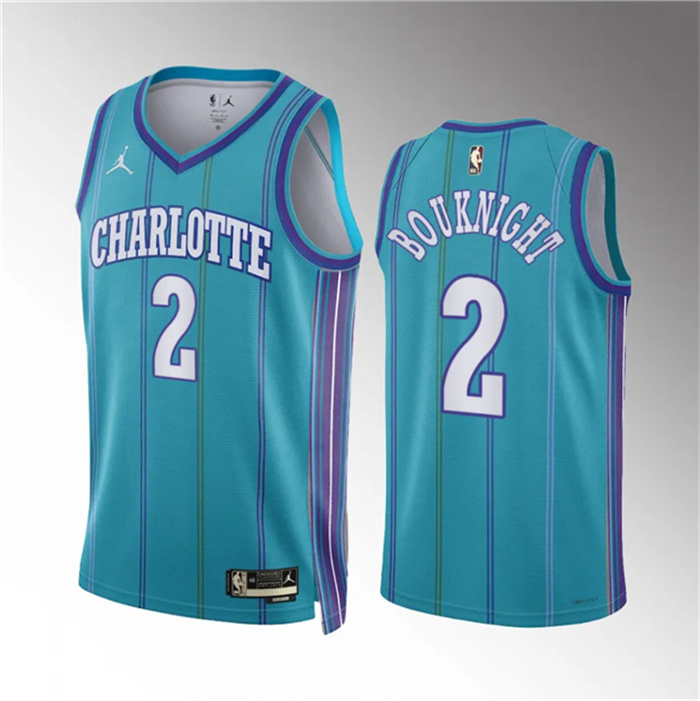 Personalized Men’s Charlotte Hornets #2 James Bouknight Teal 2023 24 Classic Edition Stitched Basketball Jersey