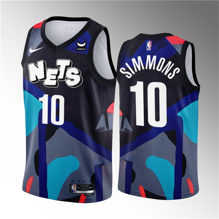 Personalized Men’s Brooklyn Nets #10 Ben Simmons Black 2023 24 City Edition Stitched Basketball Jersey