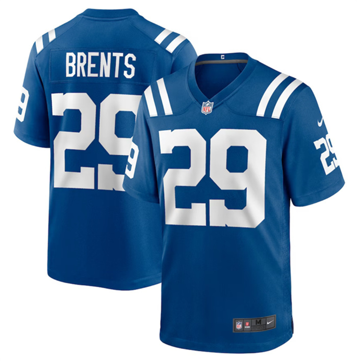 Personalized Men’s Indianapolis Colts #29 JuJu Brents Blue Stitched Football Game Jersey