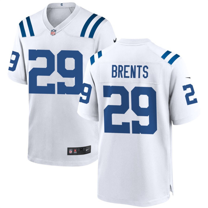Personalized Men’s Indianapolis Colts #29 JuJu Brents White Stitched Football Game Jersey