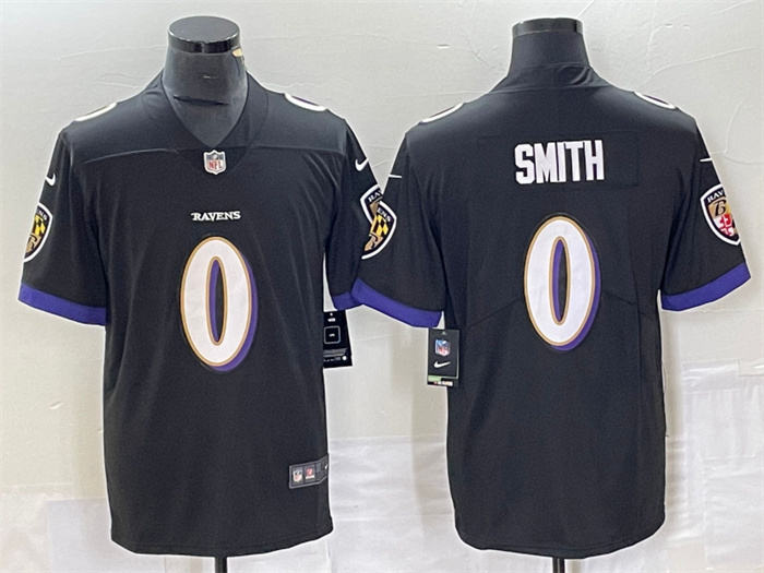 Personalized Men’s Baltimore Ravens #0 Roquan Smith Black Untouchable Limited Football Jersey